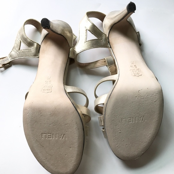 Vaneli Vero Cuoio Strappy Platform Ankle Strap Open Toe High Heel Sandals Sz 6.5 - Picture 7 of 11